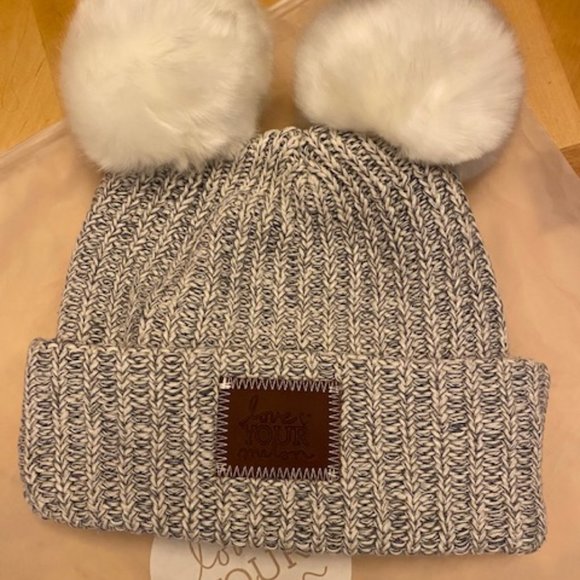 Love Your Melon Accessories - Love Your Melon LYM Speckled Double Pom Beanie